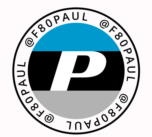 F80Paul Round Window Decal 3