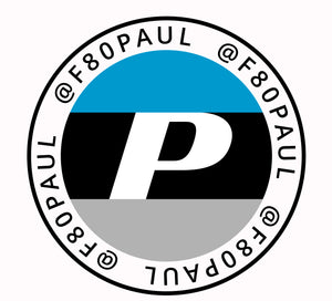 F80Paul Round Window Decal 4"
